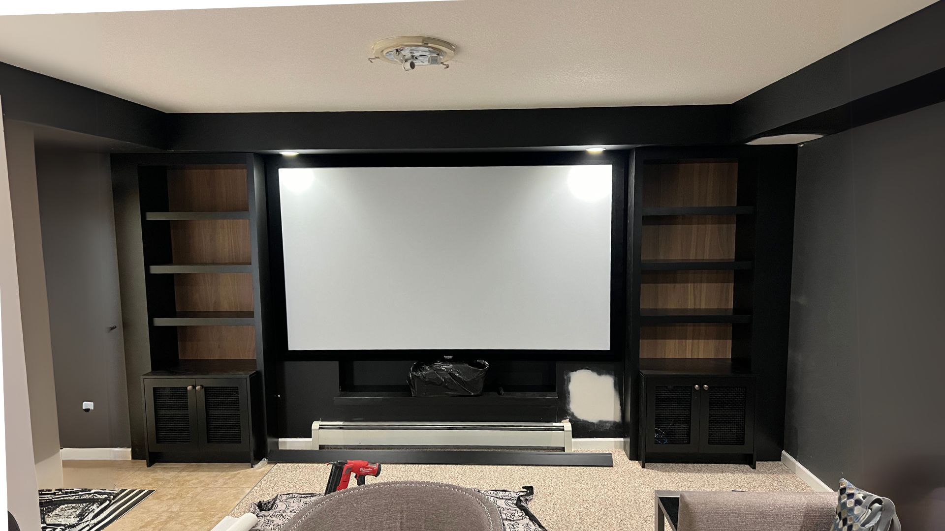 Custom cabinets installation at Rising Installation